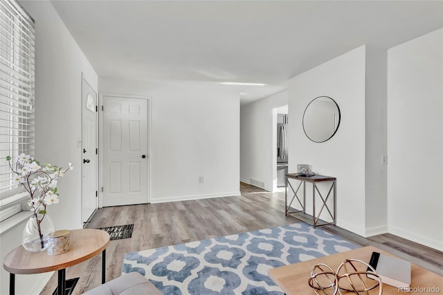 interior space featuring light hardwood / wood-style flooring