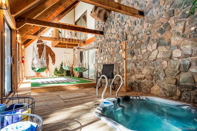 3237 Mill Creek Rd, Dumont, CO 80436 - view of pool with an indoor hot tub