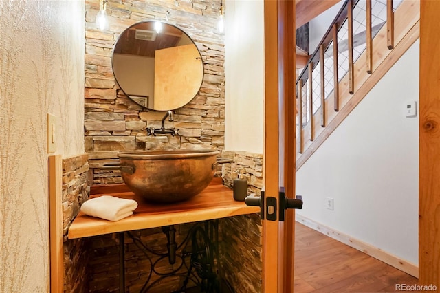 3237 Mill Creek Rd, Dumont, CO 80436 - interior space featuring wood finished floors and a sink