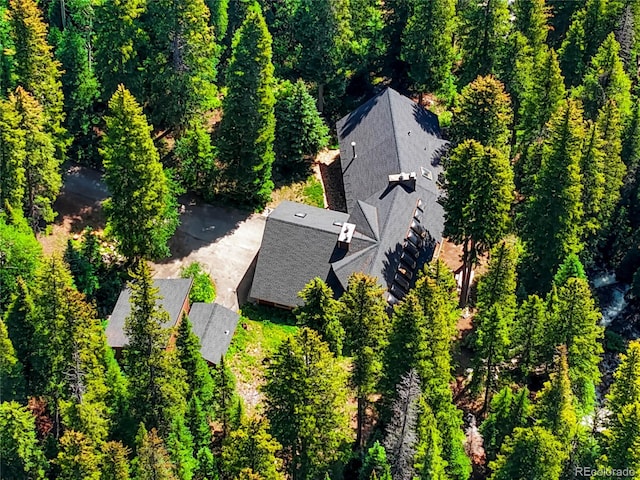 3237 Mill Creek Rd, Dumont, CO 80436 - aerial view of property and surrounding area with a heavily wooded area
