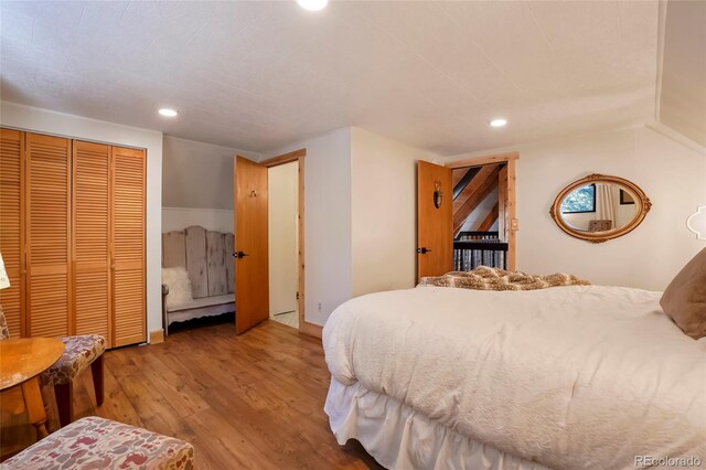3237 Mill Creek Rd, Dumont, CO 80436 - bedroom with wood finished floors, recessed lighting, and a closet