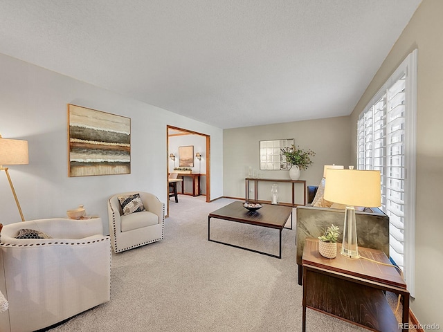 7335 S Milwaukee Way, Centennial, CO 80122 - carpeted living room featuring baseboards