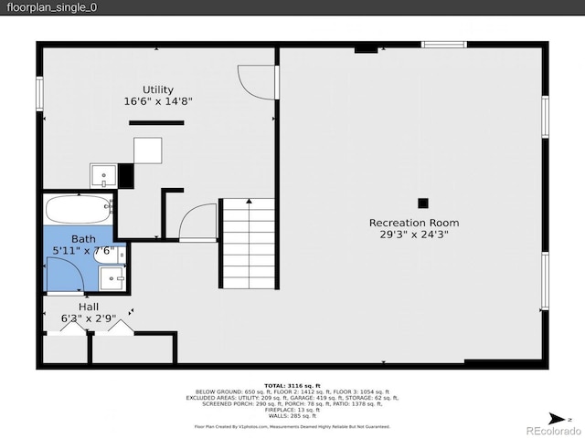 7335 S Milwaukee Way, Centennial, CO 80122 - view of property floor plan