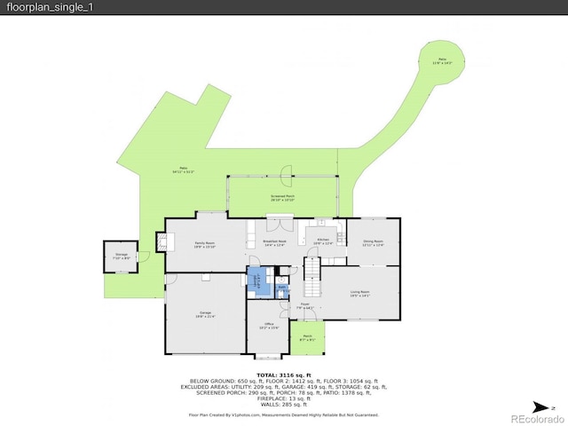 7335 S Milwaukee Way, Centennial, CO 80122 - view of property floor plan