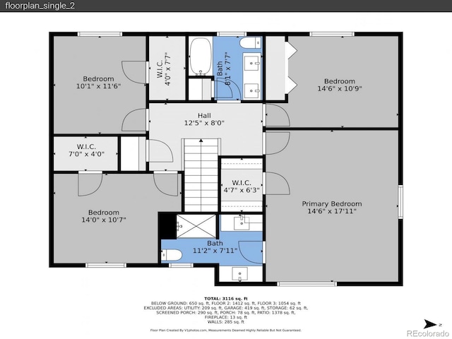 7335 S Milwaukee Way, Centennial, CO 80122 - view of home floor plan