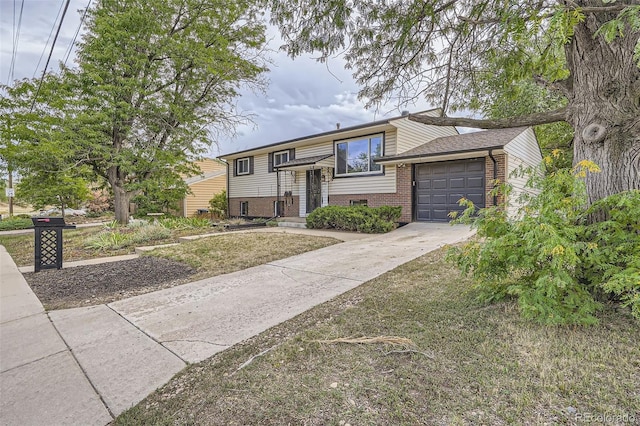 raised ranch with a garage