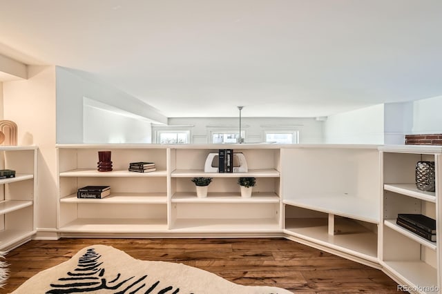 interior space featuring wood finished floors