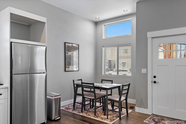 813 E B St, Pueblo, CO 81003 - dining room with dark hardwood / wood-style floors
