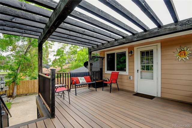 8410 Gray St, Arvada, CO 80003 - deck with a pergola