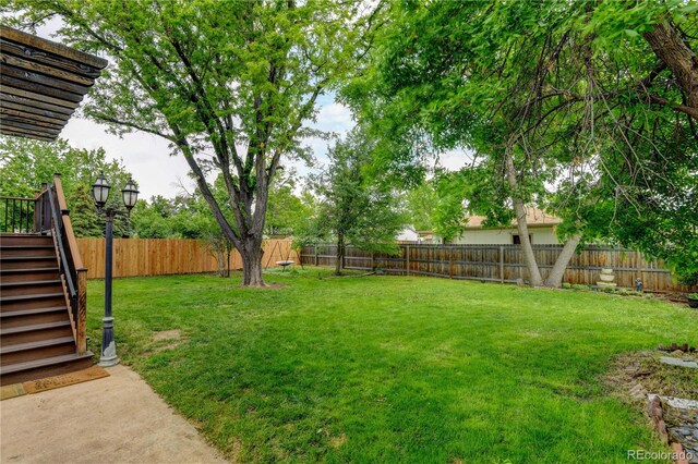 8410 Gray St, Arvada, CO 80003 - view of yard featuring stairs