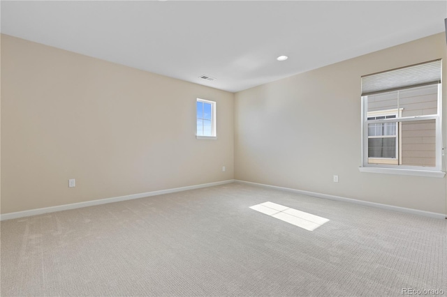 view of carpeted empty room