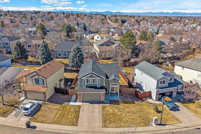 birds eye view of property featuring a residential view