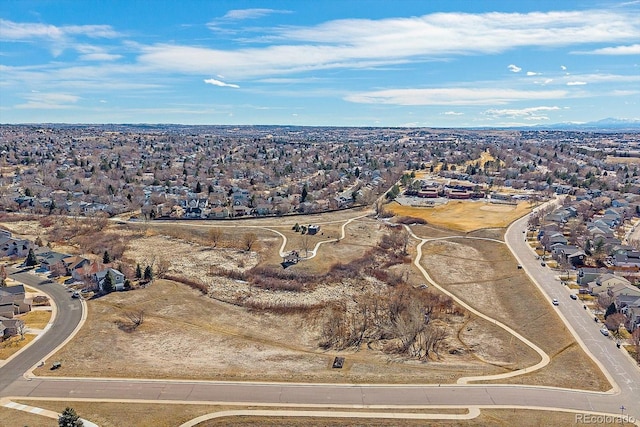 drone / aerial view featuring a residential view