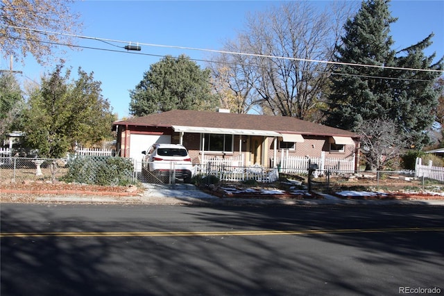 view of front of house featuring a garage