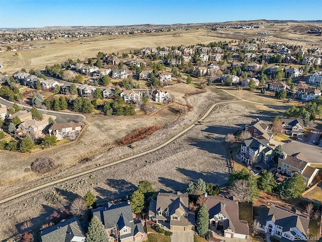 drone / aerial view with a residential view