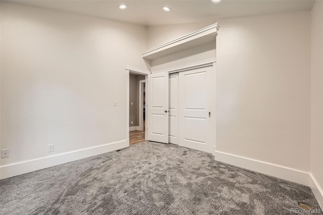 2692 N Raleigh St, Denver, CO 80212 - unfurnished bedroom with carpet floors, recessed lighting, and a closet