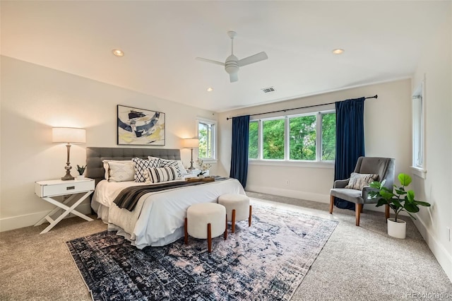 2692 N Raleigh St, Denver, CO 80212 - carpeted bedroom with recessed lighting and a ceiling fan