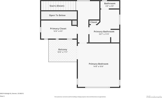 2692 N Raleigh St, Denver, CO 80212 - view of home floor plan