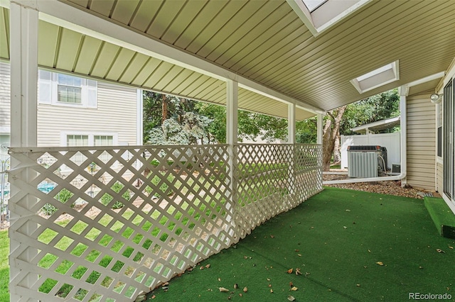 exterior space with central AC unit