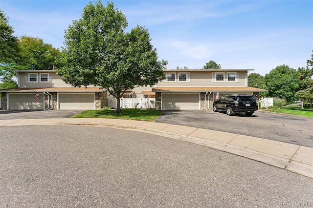 view of front of house featuring a garage