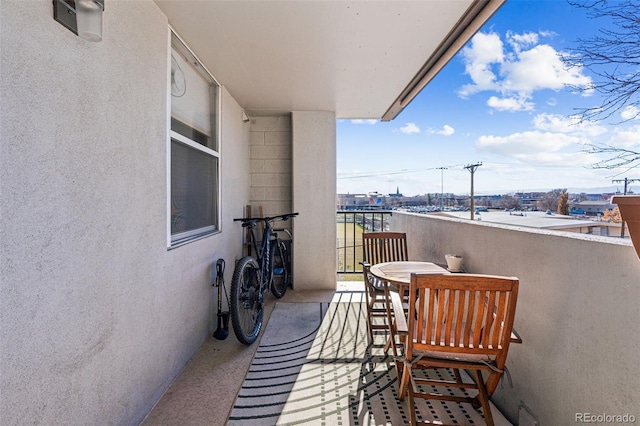 view of balcony