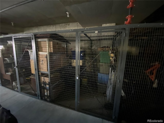 view of storage room