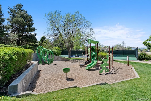 view of communal playground