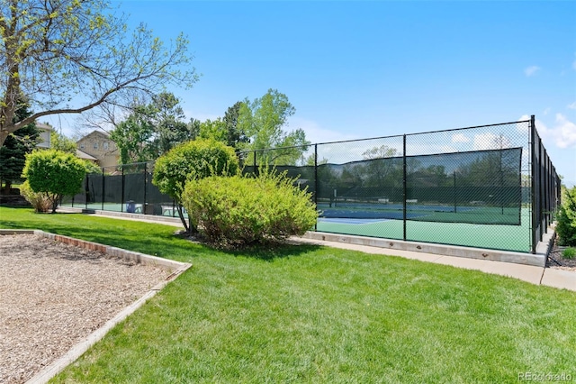 view of tennis court