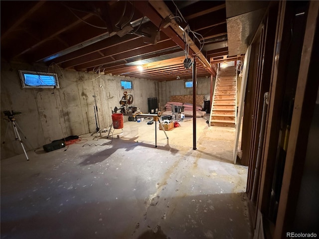8995 E Cornell Ave, Denver, CO 80231 - unfinished below grade area with stairs