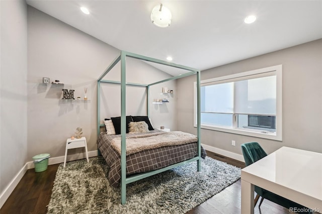 445 Forest St, Denver, CO 80220 - bedroom with wood finished floors and recessed lighting