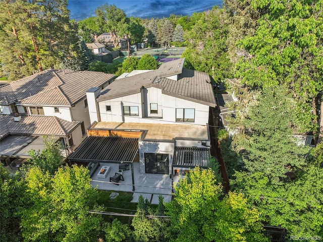 445 Forest St, Denver, CO 80220 - aerial view of property and surrounding area
