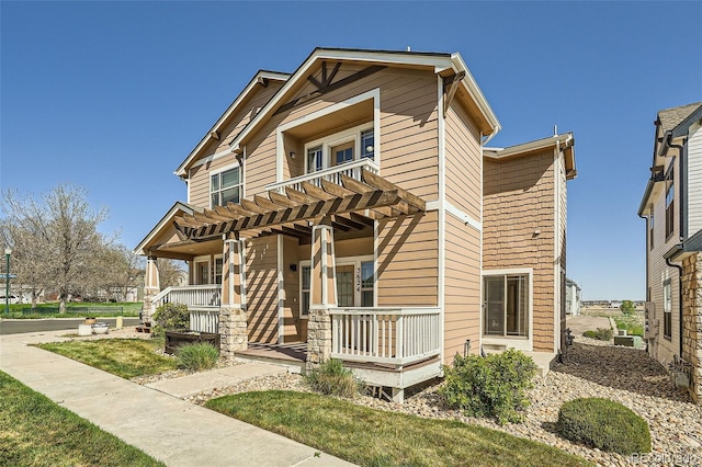 5624 Killdeer St, Brighton, CO 80601 - multi unit property with a porch and a pergola