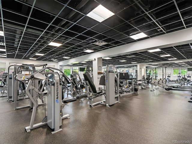 view of exercise room