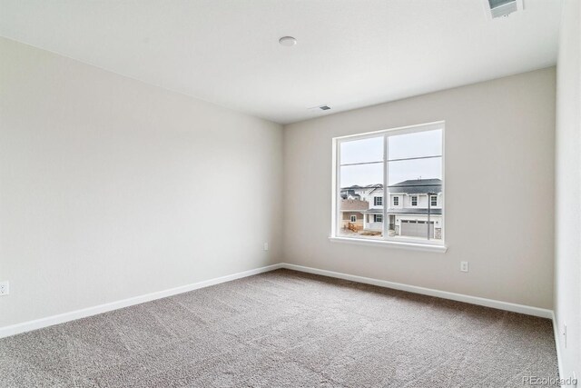 view of carpeted empty room