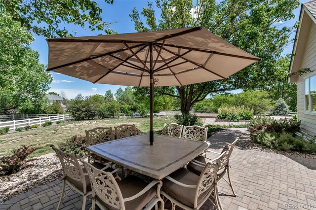 6633 E 166th Pl, Brighton, CO 80602 - view of patio / terrace with outdoor dining space