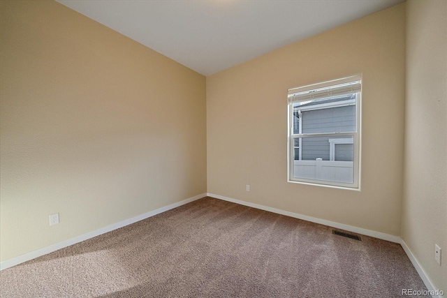 view of carpeted empty room