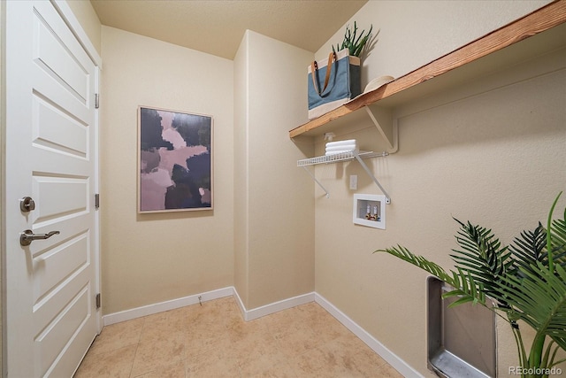 laundry area featuring washer hookup