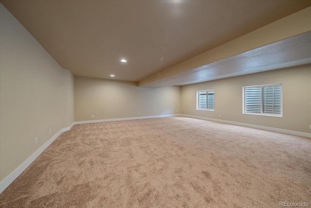 empty room with light carpet