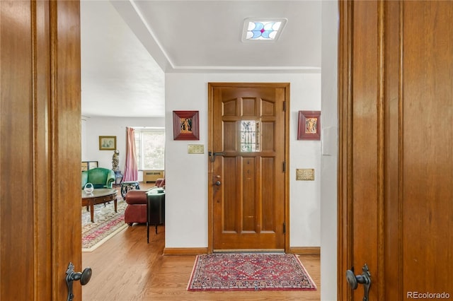 1475 S Monaco St Parkway, Denver, CO 80224 - entrance foyer with wood finished floors and baseboards
