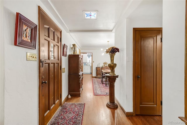 1475 S Monaco St Parkway, Denver, CO 80224 - hall featuring wood finished floors and baseboards