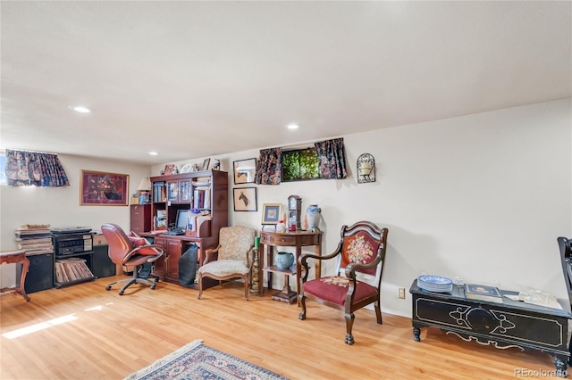 1475 S Monaco St Parkway, Denver, CO 80224 - office area featuring wood finished floors and recessed lighting