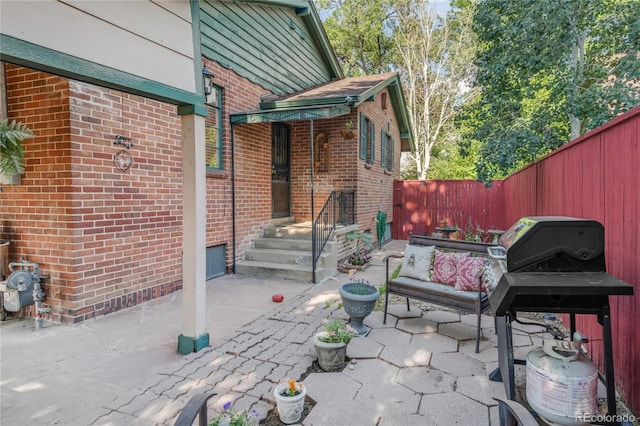 1475 S Monaco St Parkway, Denver, CO 80224 - fenced backyard with area for grilling and a patio area