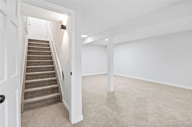 2090 S Fairplay St, Aurora, CO 80014 - staircase featuring carpet floors and baseboards