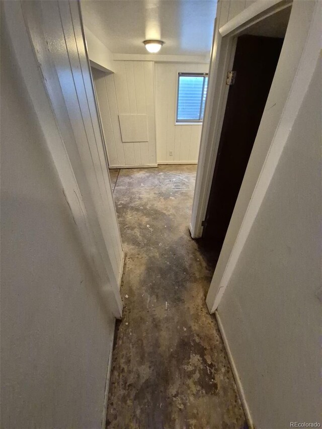 3984 S Pitkin Way, Aurora, CO 80013 - hallway featuring unfinished concrete flooring