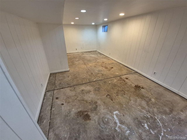 3984 S Pitkin Way, Aurora, CO 80013 - finished below grade area with wood walls, recessed lighting, and baseboards