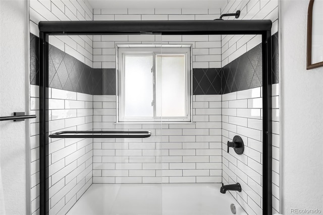 3065 S Eudora St, Denver, CO 80222 - bathroom featuring tub / shower combination and a textured wall