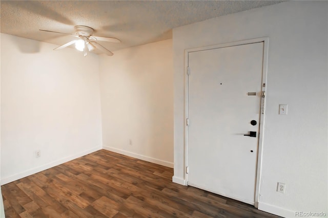 10211 Ura Ln Unit 9-308, Thornton, CO 80260 - unfurnished room featuring ceiling fan, a textured ceiling, and wood finished floors