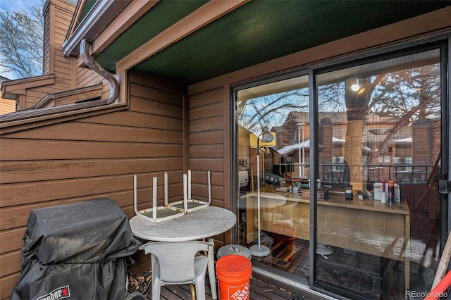 9365 W 80th Pl Unit C, Arvada, CO 80005 - wooden terrace with grilling area