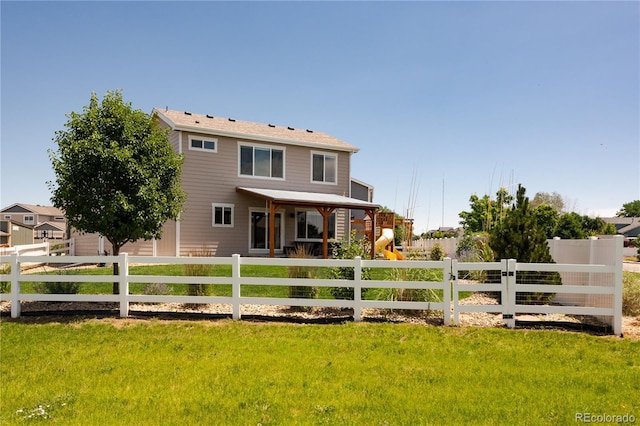 101 Wake St, Frederick, CO 80530 - back of property featuring a playground