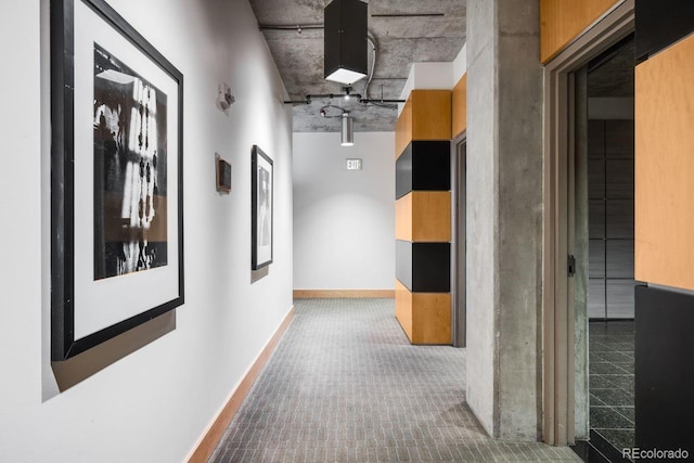 1610 Little Raven St Unit 302, Denver, CO 80202 - hall featuring baseboards